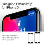 iPhone Xs/X Glass Screen Protectors, BYZ1 iPhone Xs/X Tempered Glass Screen Protector [3D Touch] [9H Hardness] [No Bubble] Compatible with iPhone Xs/X 3 Pack