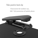 Bomea Holster Combo Belt Case with Clip Slim Armor Hard Protective Shell Cover for iPhone 7 iPhone 8 Kickstand Swivel Belt Clip - Black