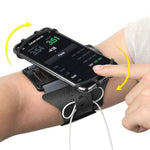 VUP Running Armband for iPhone Xs Max/XS/XR/X/6S/7/8 Plus, Galaxy S10/S9 Plus/S8/ Note 9/8/J7, LG G6/V30, Google Pixel 3/2 XL, 180 Rotatable Cell Phone Holder Arm Band for Gym Workout (Black)