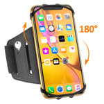 Matone Phone Armband, 180° Rotatable Phone Holder for Running, Compatible with iPhone XR/XS Max/X/8 Plus/7, Samsung Galaxy S10 Plus/S10/S10e/S9, Universal Highly Adjustable Running Arm Band
