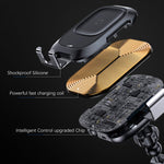 Baseus Wireless Car Charger Mount, 10w Automatic Infrared Qi Fast Charging Car Phone Holder Dashboard Compatible with iPhone Xs/Xs Max/XR/X, Galaxy Note 9/ S9/ S9+ & Other Qi-Enabled 4.0-6.5in