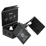VeeR VR 3D Virtual Reality Headsets for VR 360 Videos & Movies Compatible with Android, iOS & Windows Smartphones Within 3.5-6 inches (Black) - Inspired by Google Cardboard