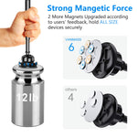 VANMASS Magnetic Phone Car Mount, Universal Phone Holder for Car Dashboard and Windshield, 360° Rotation with 6 Strong Magnets and Metal Telescopic Arm, Compatible with 3.5"-7" Phone