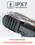 AOMAIS Sport II Portable Wireless Bluetooth Speakers Waterproof IPX7, 15H Playtime, 20W Bass Sound, Stereo Pairing, Durable Design Backyard, Outdoors, Travel, Pool, Home Party (Orange)