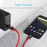 Anker PowerLine+ C to C 2.0 cable (6ft), High Durability, for USB Type-C Devices Including Samsung Galaxy Note 8 S8 S8+ S9, iPad Pro 2018, Google Pixel, Nexus 6P, Huawei Matebook, MacBook and More