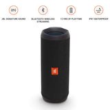 JBL Flip 4 Bluetooth Portable Stereo Speaker - black
