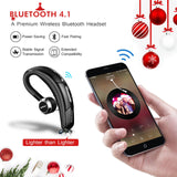 Mpow V4.1 Bluetooth Headset, Wireless Earbud Headset with Microphone, 6-Hrs Playing Time Cell Phone Bluetooth Earpiece, Car Bluetooth Headphones for iPhone Samsung Android