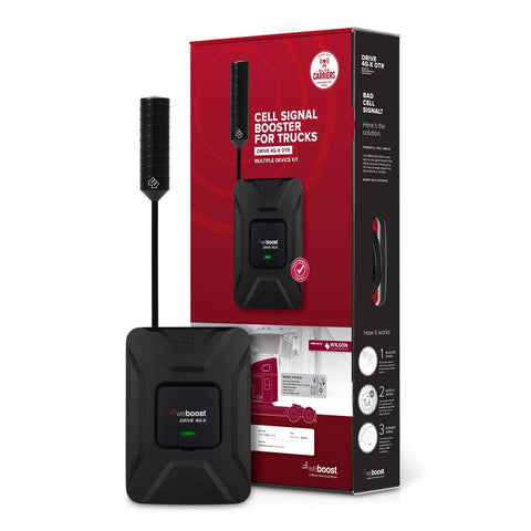 weBoost Drive 4G-X OTR 470210 Cell Phone Signal Booster Trucker Kit – Enhance Your Cell Phone Signal up to 32x