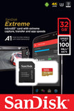 SanDisk Extreme 32GB microSDHC UHS-3 Card - SDSQXAF-032G-GN6MA