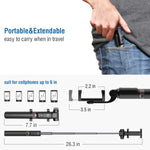 Mpow Upgraded Selfie Stick Bluetooth, 2-in-1 Extendable Selfie Stick Tripod with Wireless Remote Shutter for iPhoneXS/XR/X/8/8P/7/7P/6s/6, Galaxy S9/S8/S7/S6/Note 9/8, Huawei and More(Black)