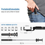 Mpow Upgraded Selfie Stick Bluetooth, 2-in-1 Extendable Selfie Stick Tripod with Wireless Remote Shutter for iPhoneXS/XR/X/8/8P/7/7P/6s/6, Galaxy S9/S8/S7/S6/Note 9/8, Huawei and More(Black)