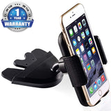 Bestrix Universal CD Phone Mount Cell Phone Holder for Car Compatible with All Smartphones up to 6.5"