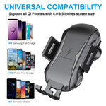 Proker Wireless Car Charger Mount, Automatic 10W Qi Fast Charging Car Phone Holder Dashboard Air Vent Compatible Samsung Galaxy S8/S8+/ S9/S9+/S7/S7 Edge, iPhone 8/ 8Plus/X/XS/XS Max