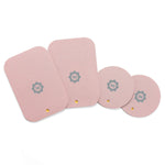 Mount Metal Plate with Adhesive for Magnetic Cradle-Less Mount -X4 Pack 2 Rectangle and 2 Round (Compatible with WizGear mounts) (Rose Gold)