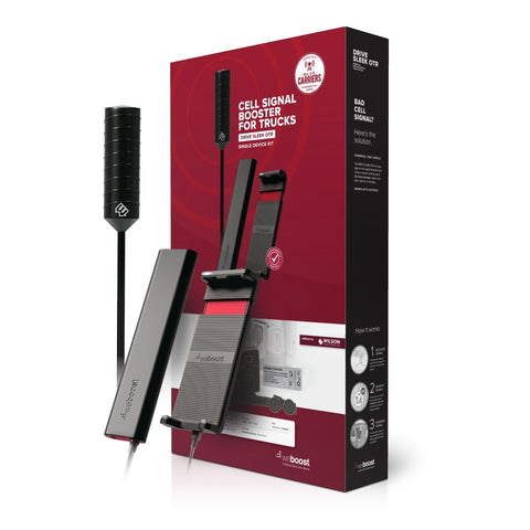 weBoost Drive Sleek OTR 470235 Cell Phone Signal Booster Trucker Kit – Verizon, AT&T, T-Mobile, Sprint - Single User in-Vehicle Truck Signal Booster Improves 4G LTE Cell Signals