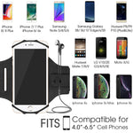 VUP Running Armband for iPhone X/ iPhone 8 Plus/ 8/ 7 Plus/ 6 Plus/ 6, Galaxy S8/ S8 Plus/ S7 Edge, Note 8 5, Google Pixel, 180° Rotatable with Key Holder Phone Armband for Hiking Biking Walking