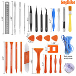 GANGZHIBAO 90pcs Electronics Repair Tool Kit Professional, Precision Screwdriver Set Magnetic for Fix Open Pry Cell Phone, Apple iPhone, Computer, PC, Laptop, Tablet, iPad, Macbook with Portable Bag