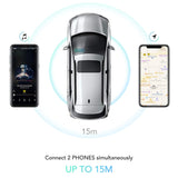 AGPTEK Bluetooth Visor Speakerphone with Siri & Google Assistant Support 2 Cell Phones Bluetooth Connection for Android & iOS (T826, Black)