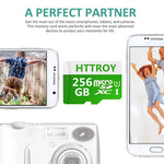 HTTROY 256GB Micro SD SDXC High Speed Class 10 Transfer Speeds Action Cameras, Phones, Tablets PCs