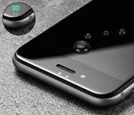 (Pack of 2) Screen Protector for iPhone 7 Plus 8 Plus, Akwox Full Cover iPhone 7 Plus 8 Plus Tempered Glass Screen Protector with ABS Curved Edge Frame, Anti-Fingerprint (Black)