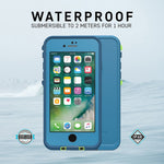 Lifeproof FRĒ SERIES Waterproof Case for iPhone 8 Plus & 7 Plus (ONLY) - Retail Packaging - NIGHT LITE (BLACK/LIME)