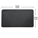 Tianmei 10.6in x 6.1in Extra Large Size Anti-Slip Rubber Pad, Car Dashboard Universal Non-Slip Mat use for Cell Phones, Sunglasses, Keys, Coins and More (Pure Black)