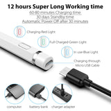 Stylus Pen, XIRON Active Stylus Pens for Touch Screens, 1.5mm Fine Point Smart Digital Pencil Compatible iPad and Most Tablet with Anti-Fouling Glove, Good for Drawing and Writing on iPad, White