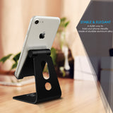 Adjustable Cell Phone Stand, Lamicall Phone Stand : [UPDATE VERSION] Cradle, Dock, Holder Compatible with iPhone Xs XR 8 X 7 6 6s Plus SE 5 5s 5c charging, Accessories Desk, Android Smartphone - Black