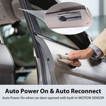 Avantree 10BS Hands-Free Bluetooth Visor Car Kit with Auto Power On Motion Sensor, Wireless in-Car Speakerphone Supports GPS, Music, Compatible with iPhone, Samsung, and Smartphones
