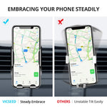 VICSEED Car Phone Mount, Air Vent Phone Holder for Car, Handsfree Cell Phone Car Mount Compatible iPhone XR Xs Max Xs X 8 7 6 Plus, Compatible Samsung Galaxy S10 S10+ S10e S9 S8 S7 LG Google etc.