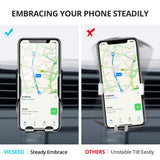 VICSEED Car Phone Mount, Air Vent Phone Holder for Car, Handsfree Cell Phone Car Mount Compatible iPhone XR Xs Max Xs X 8 7 6 Plus, Compatible Samsung Galaxy S10 S10+ S10e S9 S8 S7 LG Google etc.