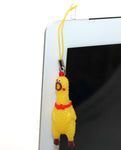 Lucore Mini 2" Squawking Chicken Phone Charm - 2 Pcs