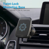 Magnetic Mount, WizGear Universal Twist-Lock Air Vent Magnetic Car Mount Holder, for Cell Phones with Fast Swift-snap Technology