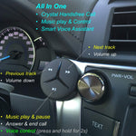 Aston SoundTek A1+,Excellent Sound,Support AAC Codec,Multi-Point, Auto On,Aux Bluetooth Car Kits,Bluetooth Receiver,Voice Assistant, Crystal Car Handsfree,Backlight Buttons,Music Stream for Car Audio