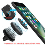 Maxboost Car Mount, [2 Pack] Universal Air Vent Magnetic Phone Car Mounts Holder for iPhone Xs Max XR X 8 7 Plus 6S 6 SE, Galaxy S9 S8 S7 Edge, LG G6, Note 8 5 and Mini Tablet (Compatible Most Case)