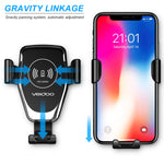 Wireless Car Charger, Veidoo 10W Qi-Certified Gravity Wireless Fast Charge Car Mount Air Vent Phone Holder Compatible with Mobile Phone S7 edge/S8/S10/S9+/Note 9 & Enable Qi Device