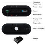 Salemar Handsfree Bluetooth Visor Speakerphone Car Kit Bluetooth Wireless Audio Music Receiver with USB Charging Ports (MP3 & Charger)
