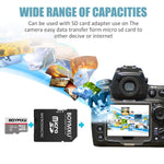 Micro Sd Card,BOYMXU Sd Memory Card 32gb Sd Card with Adapter High Speed Tf Card Update-Gray.