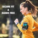 Newppon 180° Rotatable Running Phone Armband :with Key Holder for Apple iPhone Xs Max XR X 8 7 6 6S Plus Samsung Galaxy S9+ S9 S8 S7 S6 Edge Note 8 Google Pixel LG,for Sports Workout Exercise Jogging