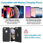 WiLEES Automatic Qi Wireless Car Charger Mount Infrared Induction Car Phone Holder for iPhone Xs Max X XR 8 Plus, Samsung Galaxy S9 S8 Plus Edge Note 9 Includes Dual Charger