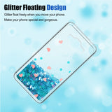 Galaxy Grand Prime Glitter Case, J2 Prime Phone Cases with HD Screen Protector for Girl Woman, Atump Liquid Clear TPU Bumper Back Protective Phone Cases for Samsung Galaxy J2 Prime G530 Blue