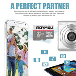 Micro Sd Card,BOYMXU Sd Memory Card 32gb Sd Card with Adapter High Speed Tf Card Update-Gray.