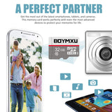 Micro Sd Card,BOYMXU Sd Memory Card 32gb Sd Card with Adapter High Speed Tf Card Update-Gray.