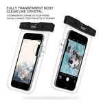 YOSH Waterproof Phone Pouch Universal Waterproof Phone Case Cell Phone Dry Bag Pouch Compatible with iPhone Xs Max XR Xs X 8 7 6 6s Plus Galaxy S9 S8 S7 Edge Pixel 3 2 XL up to 6.5" (Clear 2-Pack)