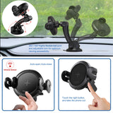 KOAKUMA Wireless Car Charger Mount, Automatic Clamping Car Mount Air Vent Phone Holder with 15W QI Fast Charging Compatible with iPhone X/XS Max/XS/XR/8/8 Plus, Samsung Galaxy S10/S10+/S9/S9+/Note 9/8