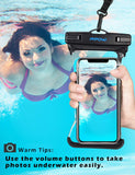 Mpow 160 Waterproof Case, IPX8 Waterproof Phone Pouch Full Transparency Universal Dry Bag for iPhone Xs Max XR XS X 8 7 6S Plus, Galaxy S9/S9 +/S8/S8 +/Note 8 6, Google Pixel 3 HTC up to 6.5"