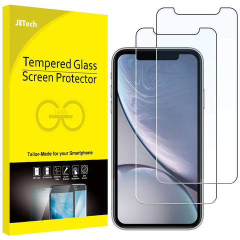 JETech Screen Protector for iPhone XR 6.1-Inch, Tempered Glass Film, 3-Pack