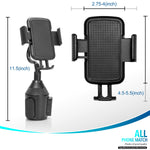 TOPGO [Upgraded] Cup Holder Phone Mount Universal Adjustable Gooseneck Cup Holder Cradle Car Mount for Cell Phone iPhone Xs/XS Max/X/8/7 Plus/Galaxy