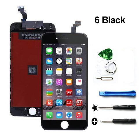 Screen Replacement LCD Touch Screen & LCD Display for iPhone 6 4.7 inch with Free Tools kit (Black)