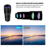 Phone-Lens-Kit with Tripod+Remote Shutter,6 in 1 Camera Lens for iPhone-18X Telephoto Lens+Wide Angle& Macro Lens+Fisheye+2X Lens+CPL, for Most Smart-Phone